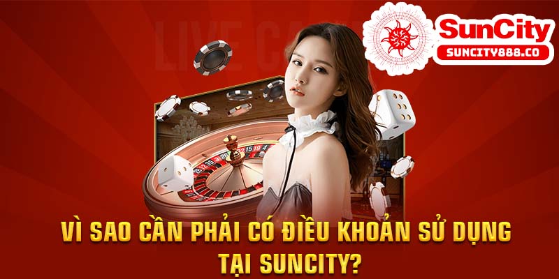 Vì sao cần phải có điều khoản sử dụng tại Suncity?